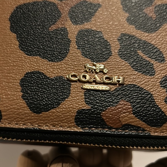 🐼🐼 Coach C8081G 🐼 Jewlery Leopard Print Ring Necklace Bracelet Box Case 🐼 D1 - Picture 3 of 6